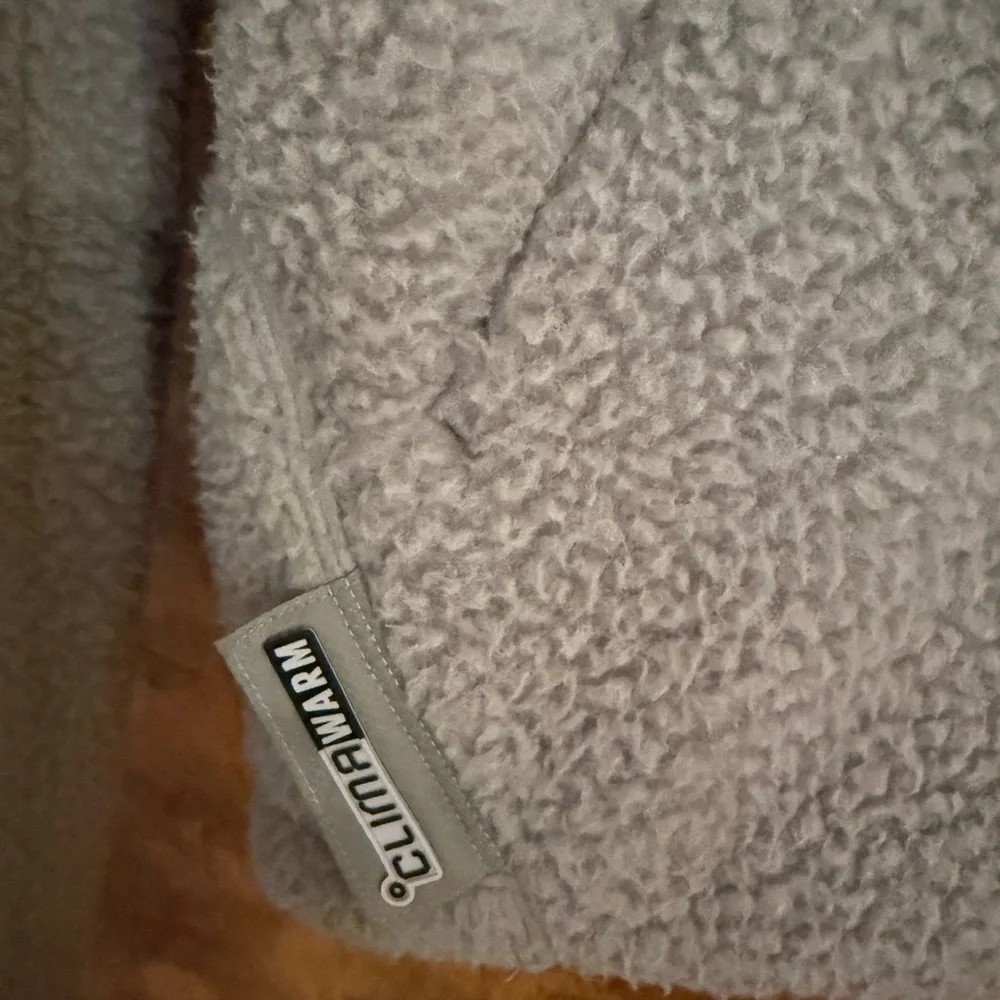 NWOT Adidas Climawarm Green Fleece Pullover - XS - Picture 3 of 5